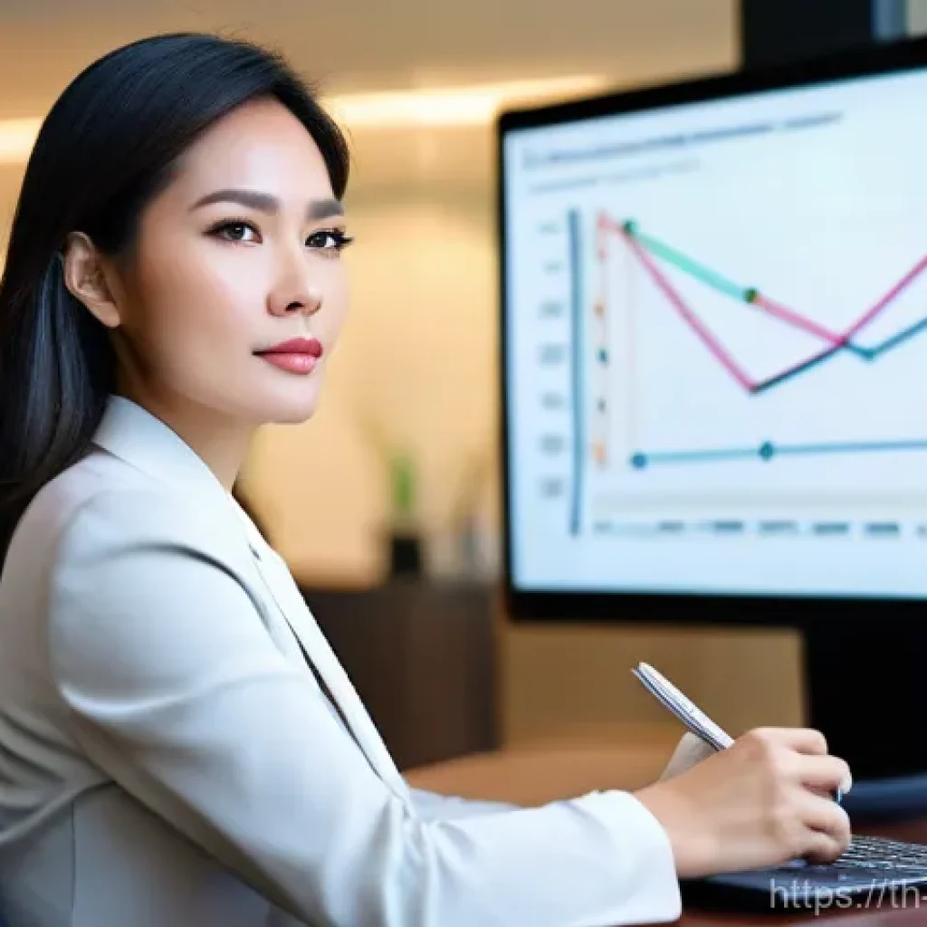 디지털 컴패니언십과 고객 관계 관리 - **Prompt:** A sophisticated Thai businesswoman in her late 30s, dressed in a stylish yet modest tail...